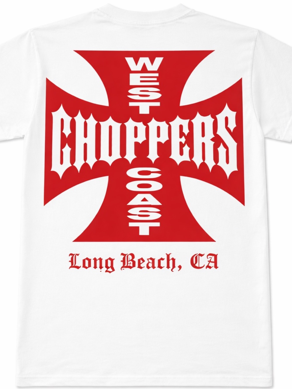 West Coast Choppers Graphic Short Sleeve Tee - White/Red New Vintage Size XL